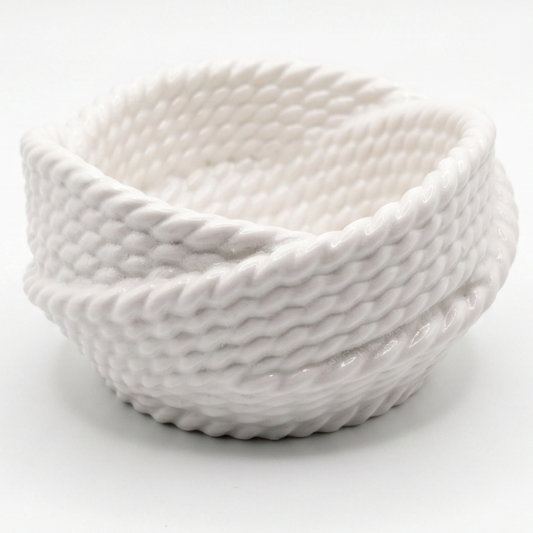 Candeliere design Filato – Bianco