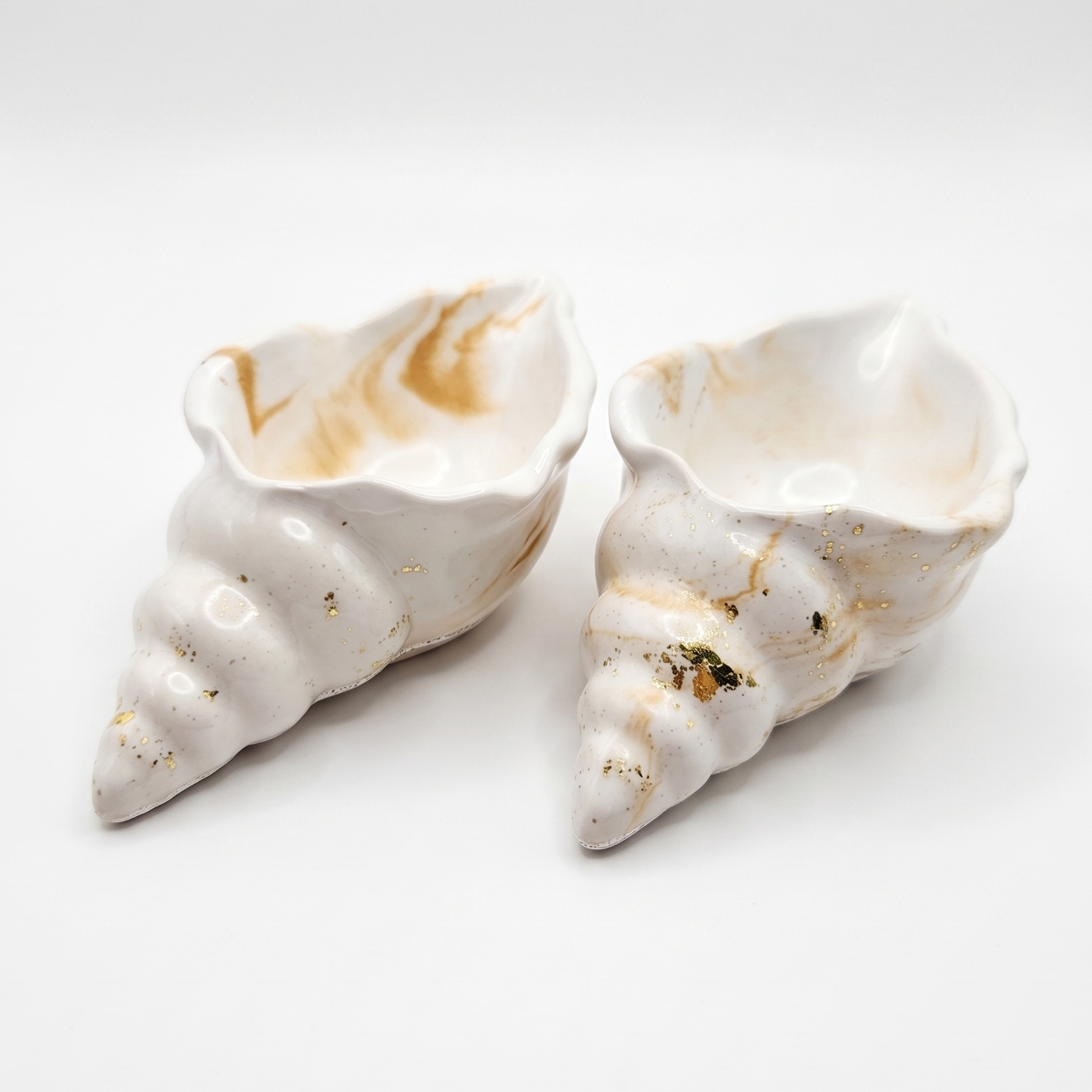 Contenitore Aura - Bianco / Oro