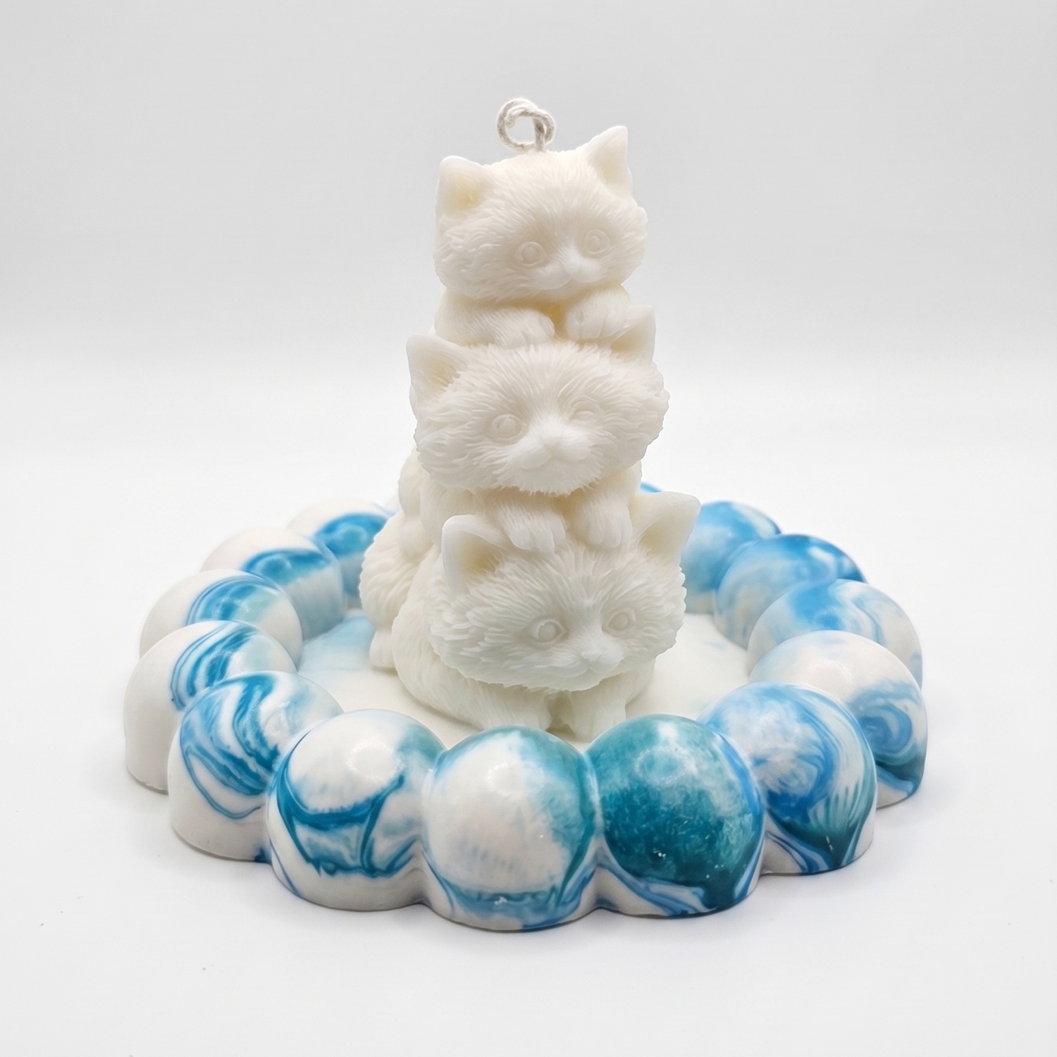 Vassoio design Bollicina - Bianco / Blu