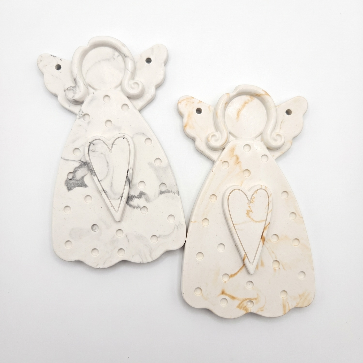 Angelo appeso - Bianco / Argento / L
