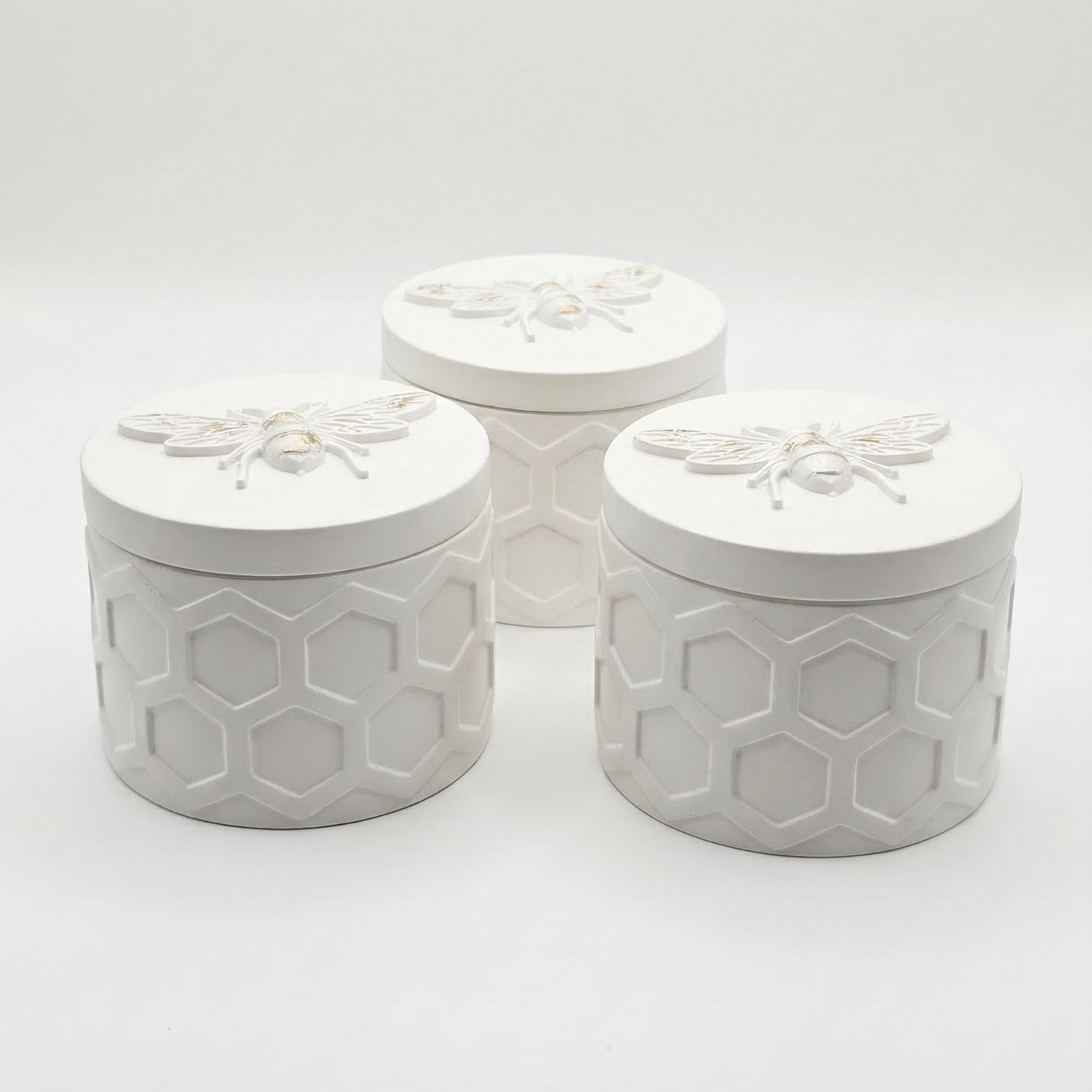 Contenitore Ape - Bianco / Oro