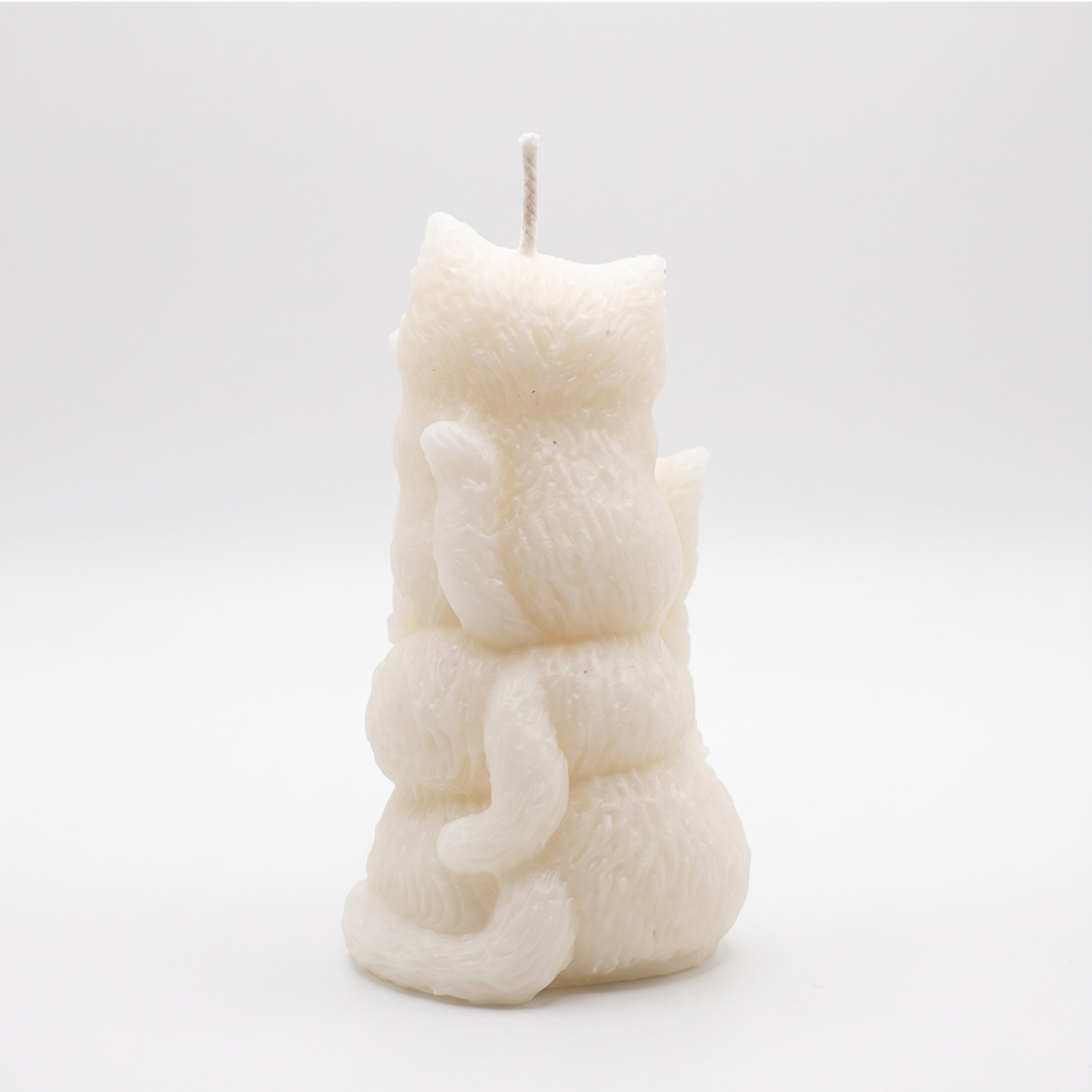 Candela Tre Gattini - Bianco / Cocco