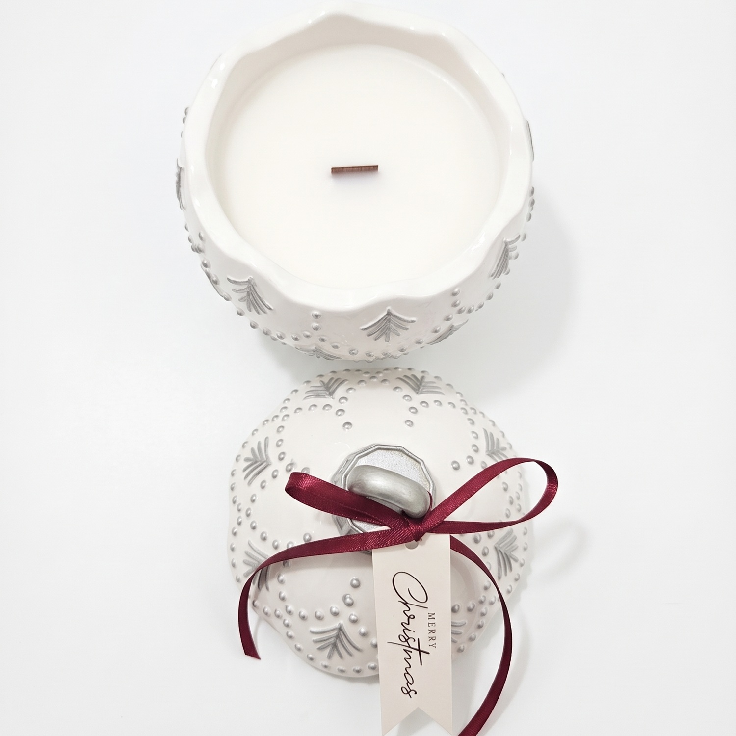 Candela Christmas Bauble Enchanted MINI - Bianca / Argento / Magia d'Inverno / MINI