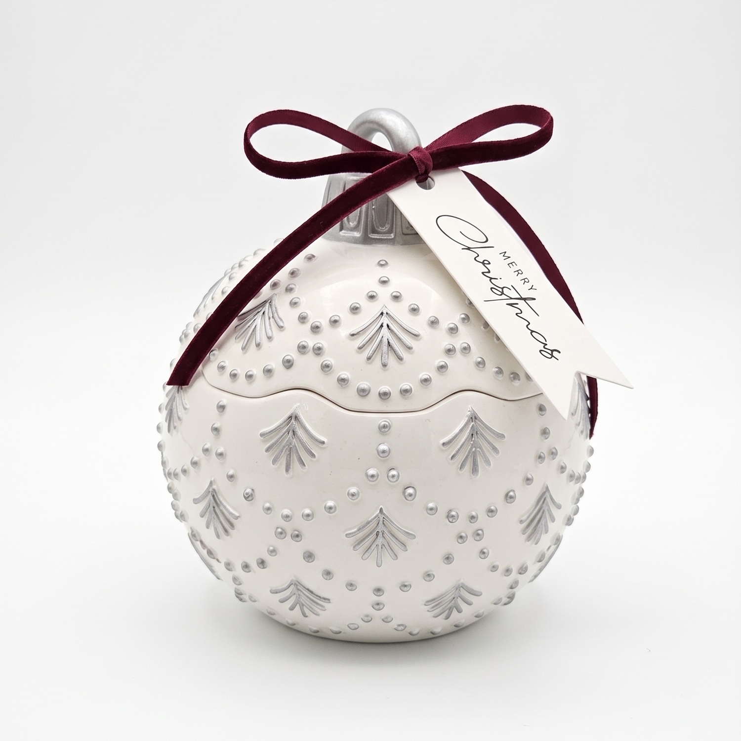 Candela Christmas Bauble Enchanted MINI - Bianca / Argento / Magia d'Inverno / MINI