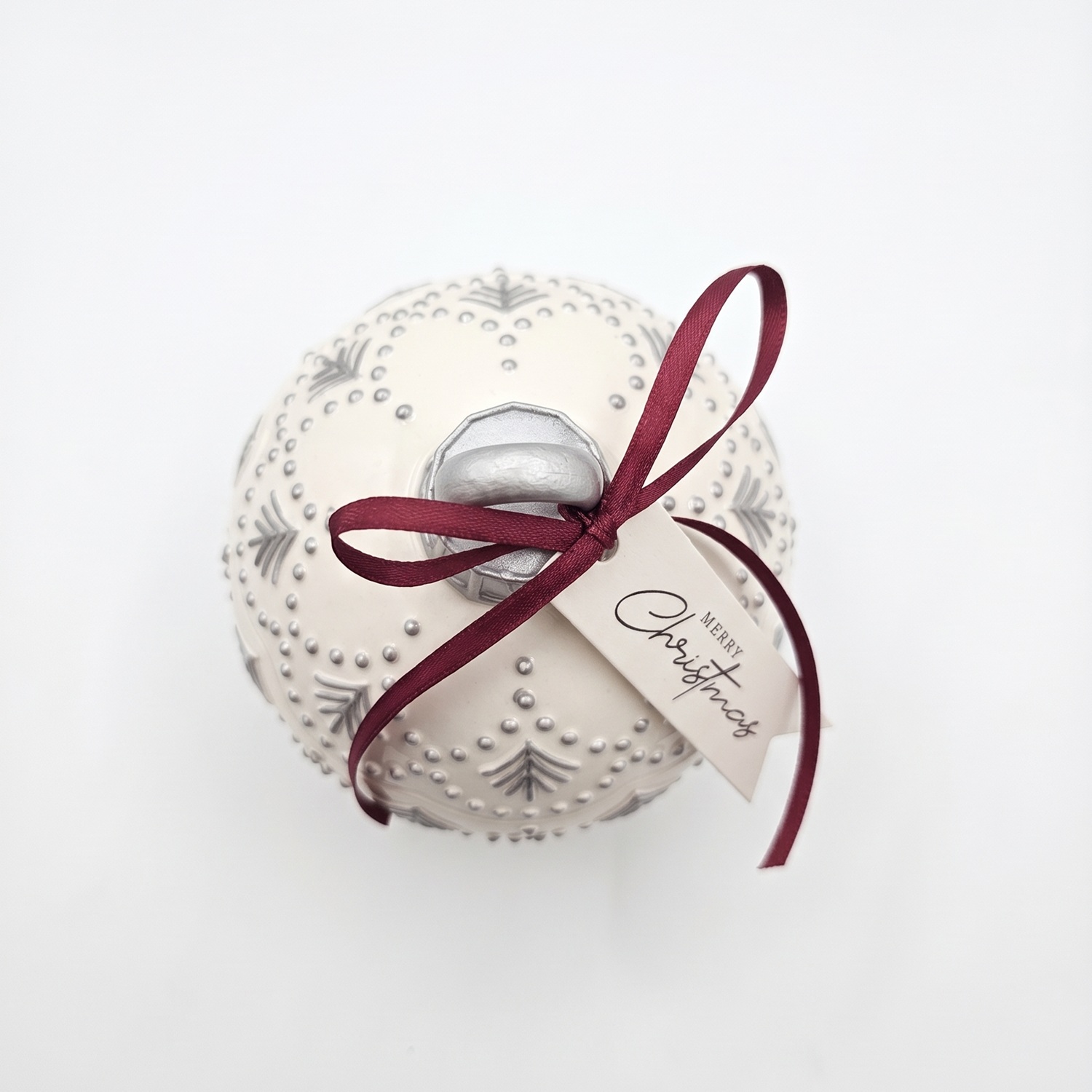 Candela Christmas Bauble Enchanted MINI - Bianca / Argento / Magia d'Inverno / MINI