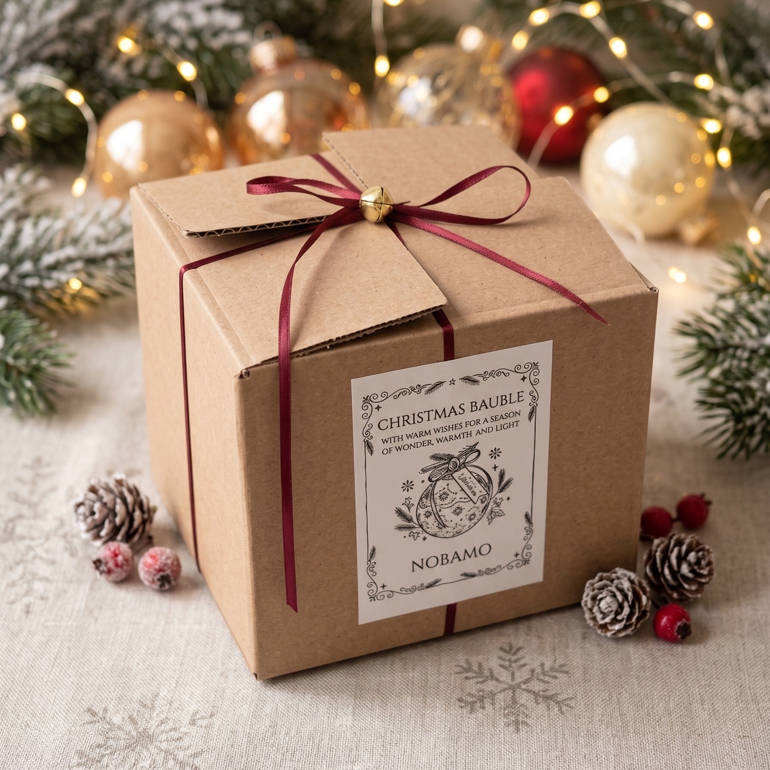 Candela Christmas Bauble Enchanted MINI - Bianca / Argento / Magia d'Inverno / MINI