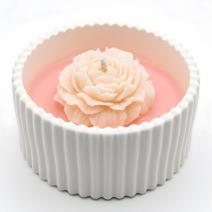 Candela Satin Petalo - Bianca / Rosa / Ciliegia, Mandorla