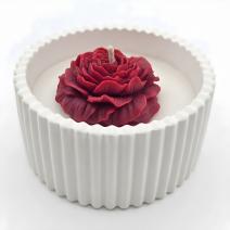 Candela Sussurro di Peonia - Bianca/Cocco