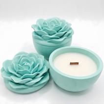 Candela Fiore Azzurro - Turchese / Vaniglia