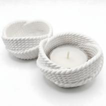 Candeliere design Filato – Bianco