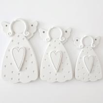 Set creativo di calchi Ricordo – 3 pezzi / Bianco
