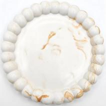 Vassoio di design Rondo - Bianco / Oro