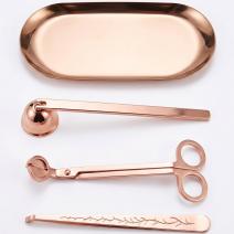 Set per la cura delle candele 4 in 1 - Rosa-oro