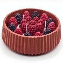 Candela Torta - Rosso mattone / Strudel di mele / Ciliegia