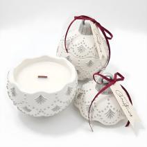 Candela Christmas Bauble Enchanted MINI - Bianca / Argento / Magia d'Inverno / MINI
