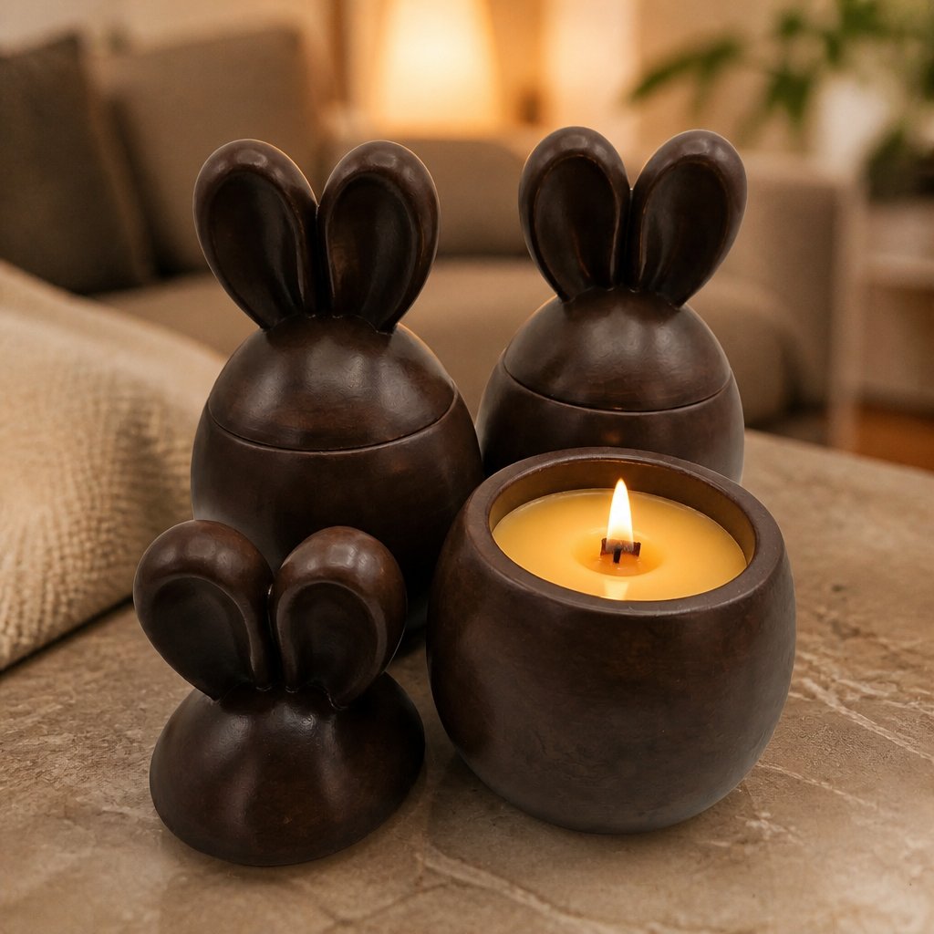 Candela Cioccolato Granella - Marrone / Vaniglia