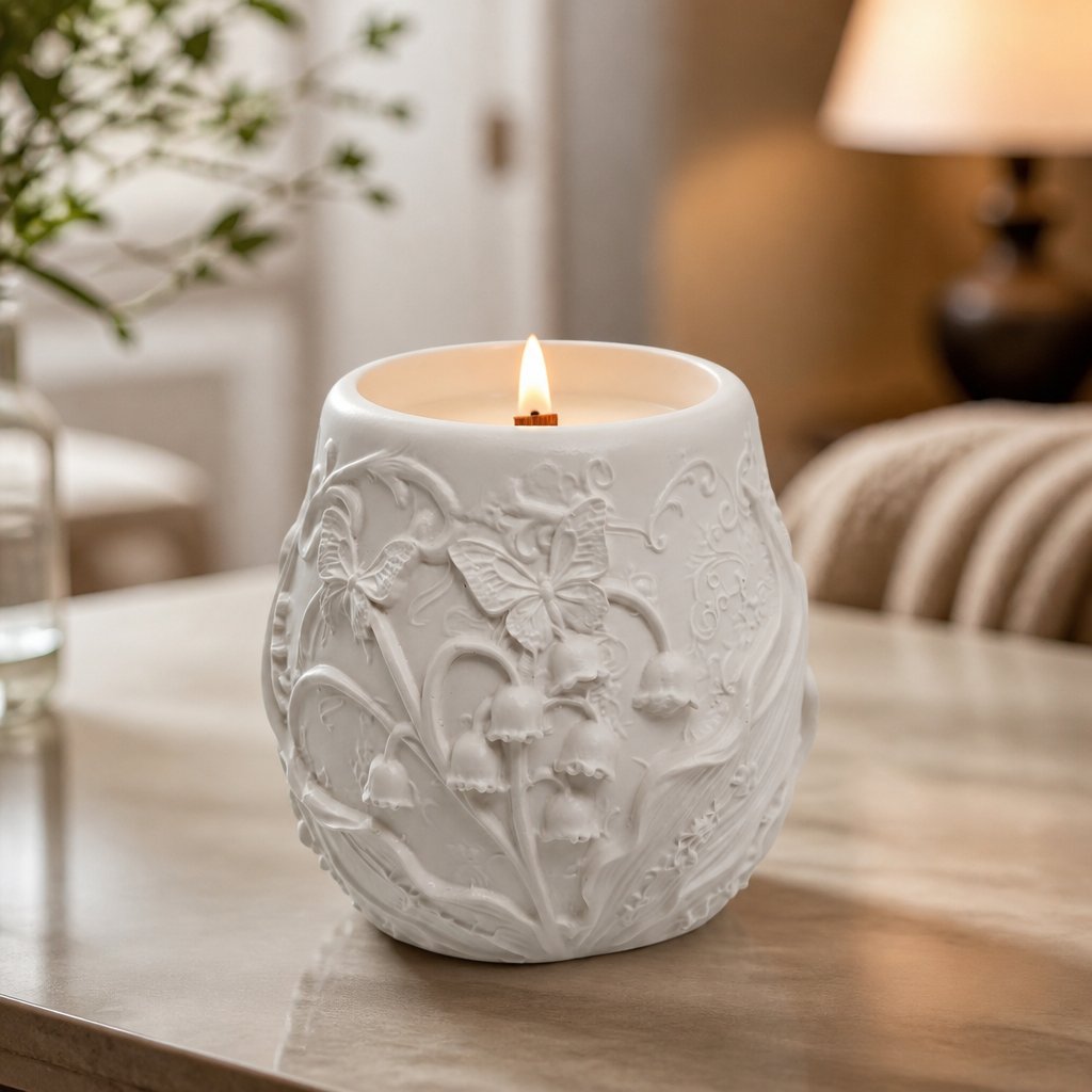 Candela Convallaria - Bianco / Latte, Miele