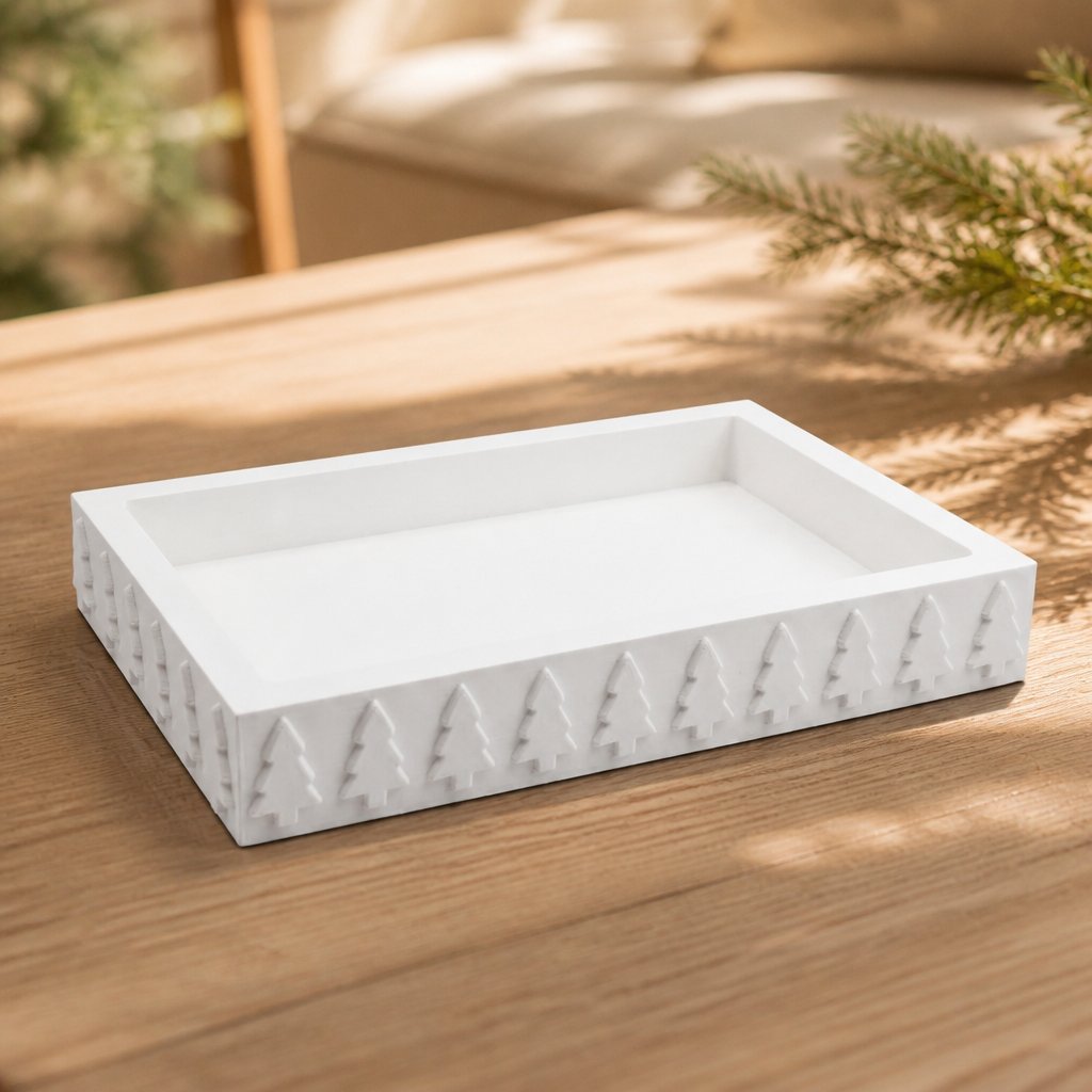 Vassoio design Alberello - Bianco