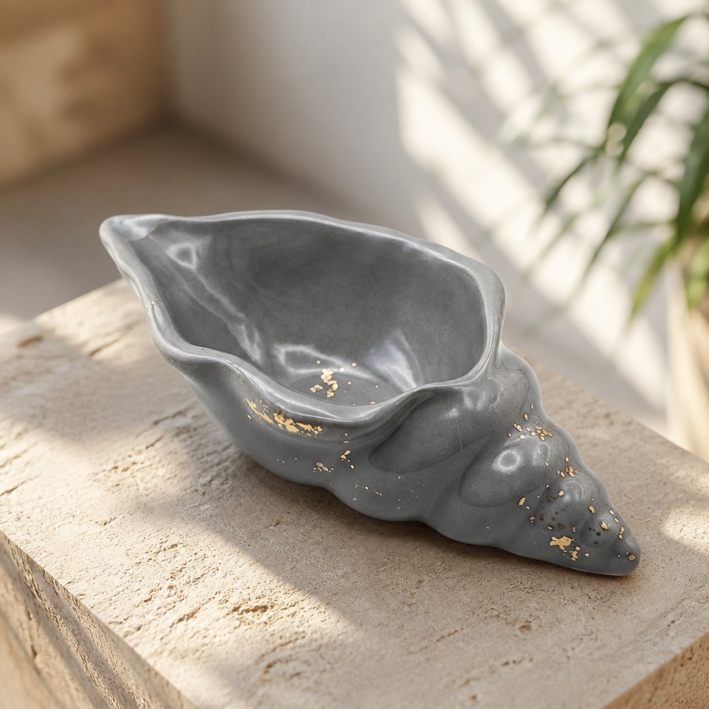 Contenitore Aura - Grigio / Oro